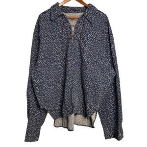 Reproduction Calico 18th 19th Century Work Shirt Calico Reenactment Historical